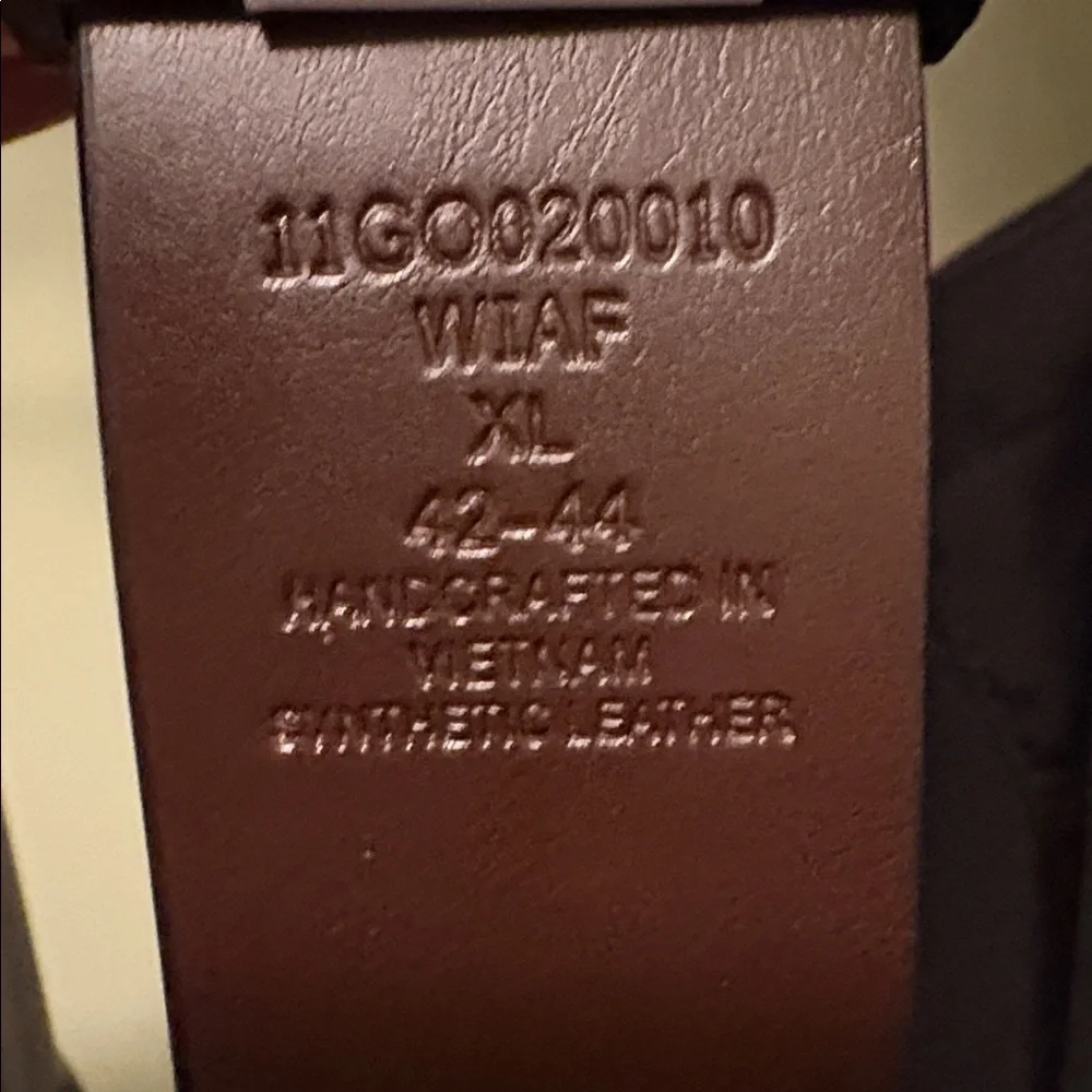 Guess Reversible Black/Brown Synthetic Leather Belt XL 42-44 NWT